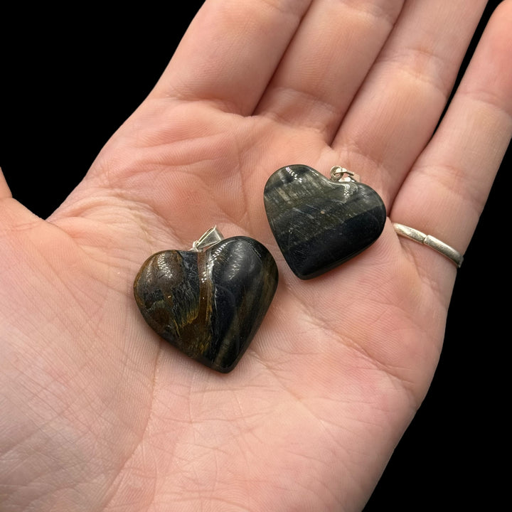 Hawks Eye Heart Pendant - Funky Stuff