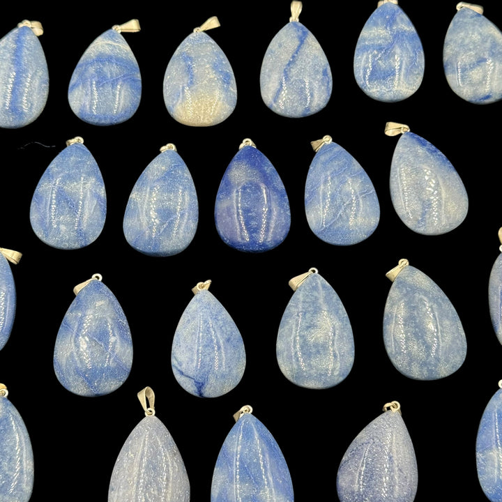 Blue Aventurine Teardrop Pendant - Funky Stuff