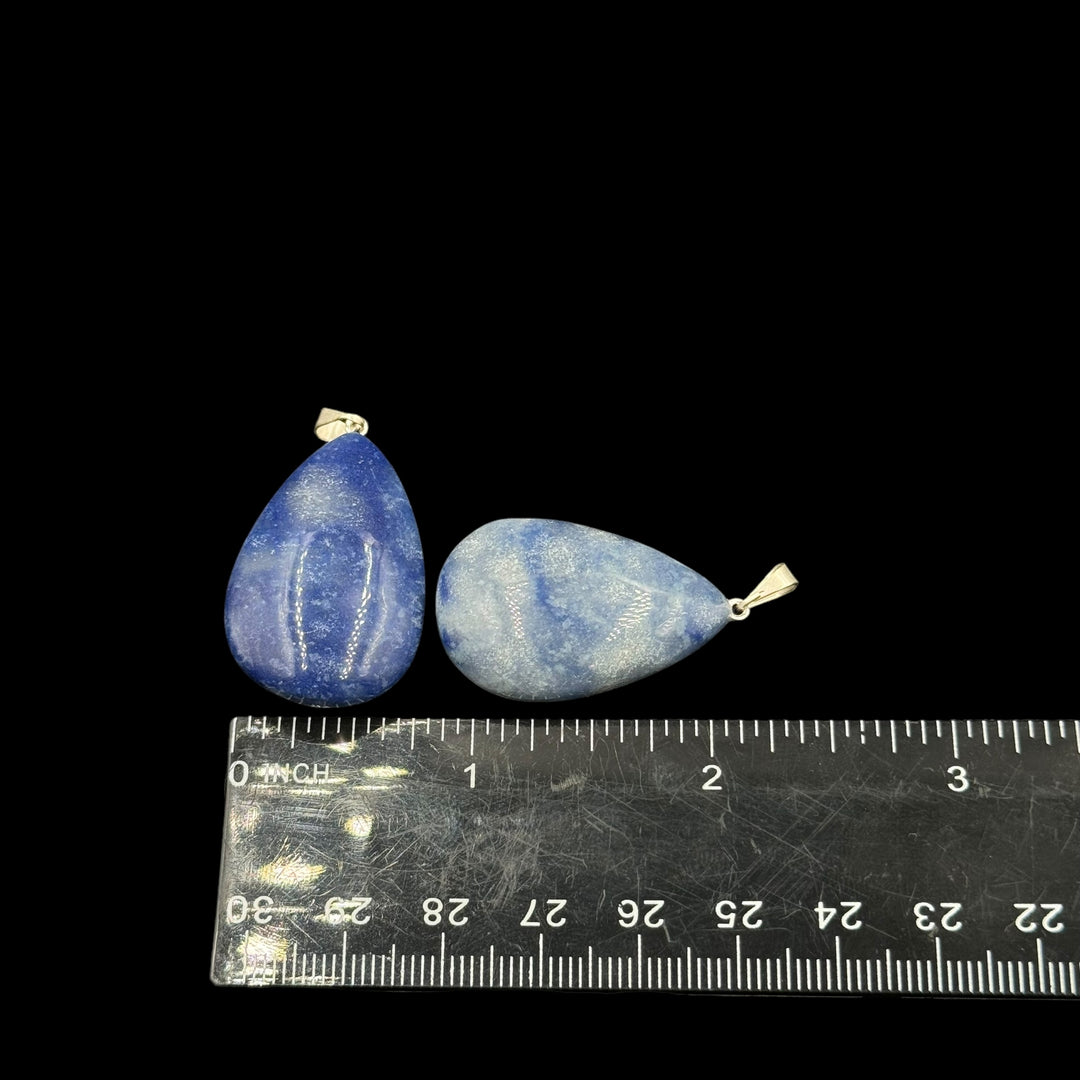 Blue Aventurine Teardrop Pendant - Funky Stuff