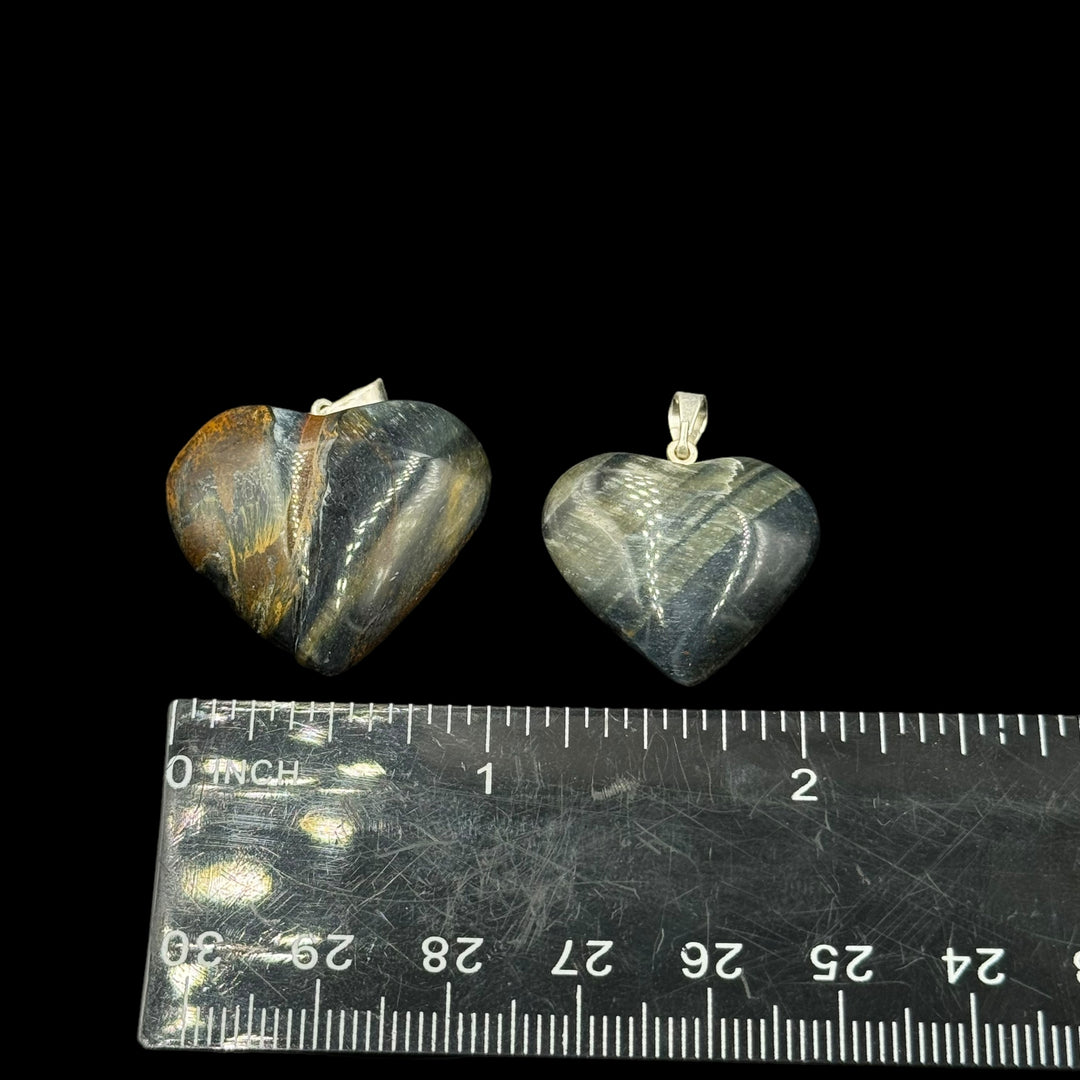 Hawks Eye Heart Pendant - Funky Stuff