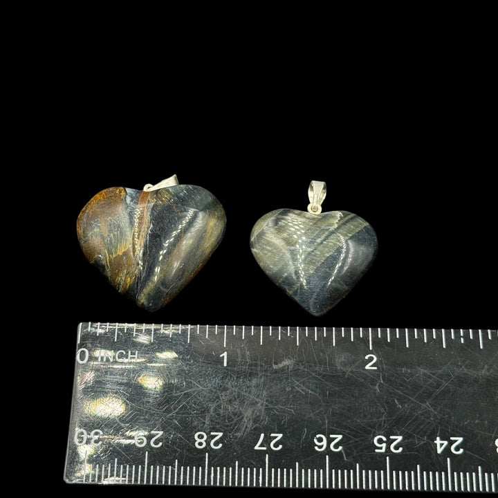 Hawks Eye Heart Pendant - Funky Stuff