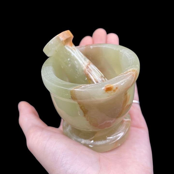 Onyx Mortar and Pestle 2.5" - Funky Stuff