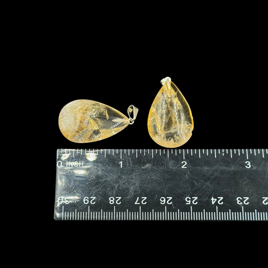 Citrine Teardrop Pendant - Funky Stuff