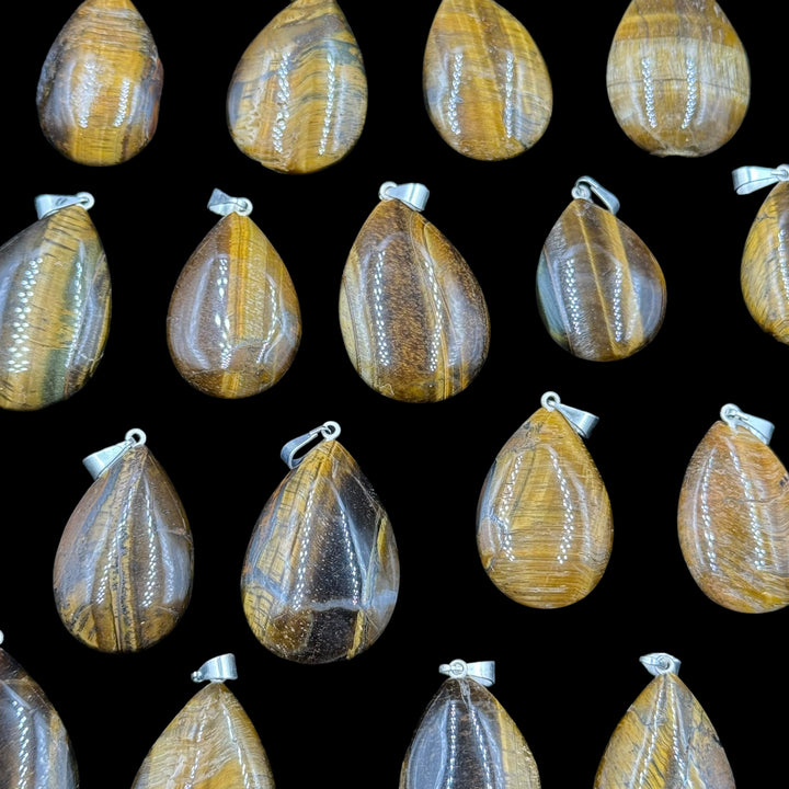 Tiger's Eye Teardrop Pendant - Funky Stuff