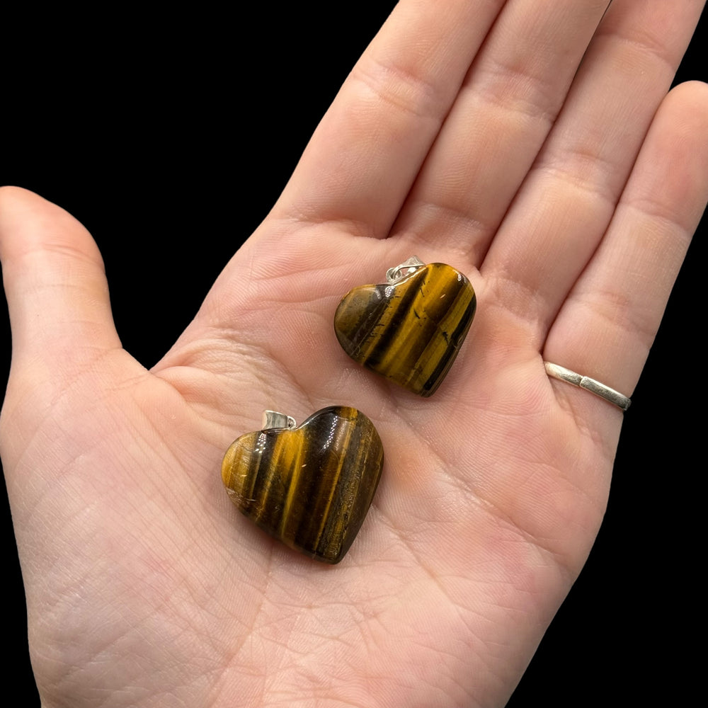 Tiger's Eye Heart Pendant - Funky Stuff