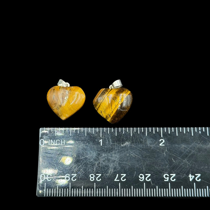 Tiger's Eye Mini Heart Pendant - Funky Stuff