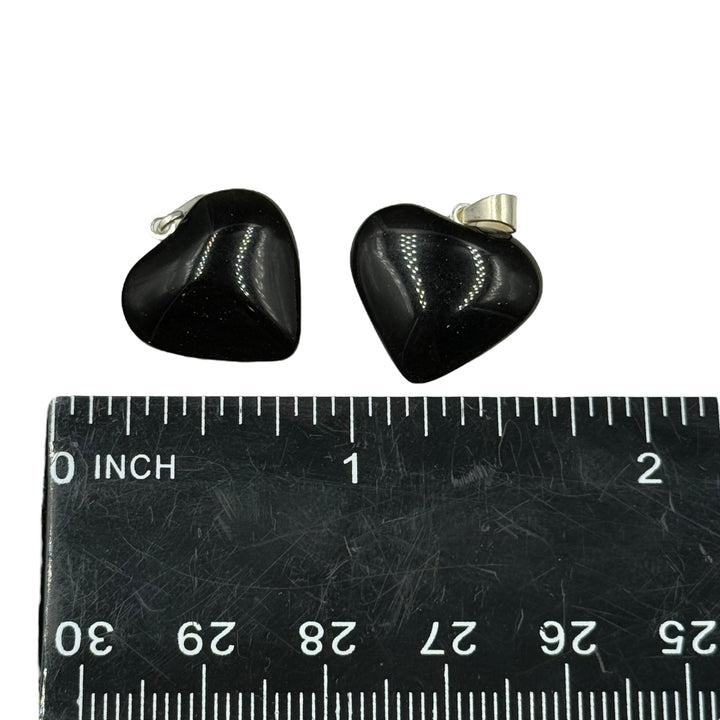 Obsidian Mini Heart Pendant - Funky Stuff
