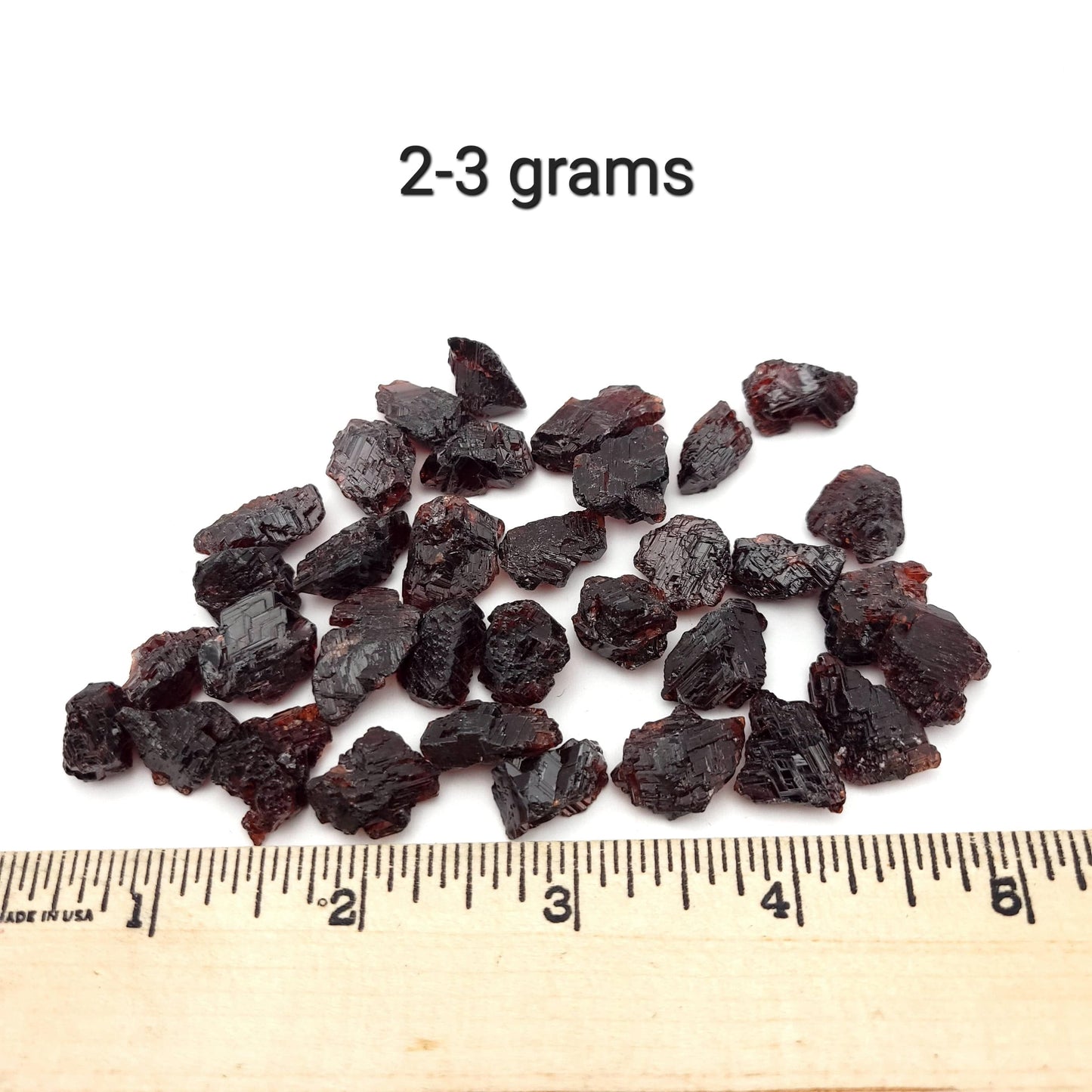 Etched Spessartine Garnet (Thumbnail Case Specimen)