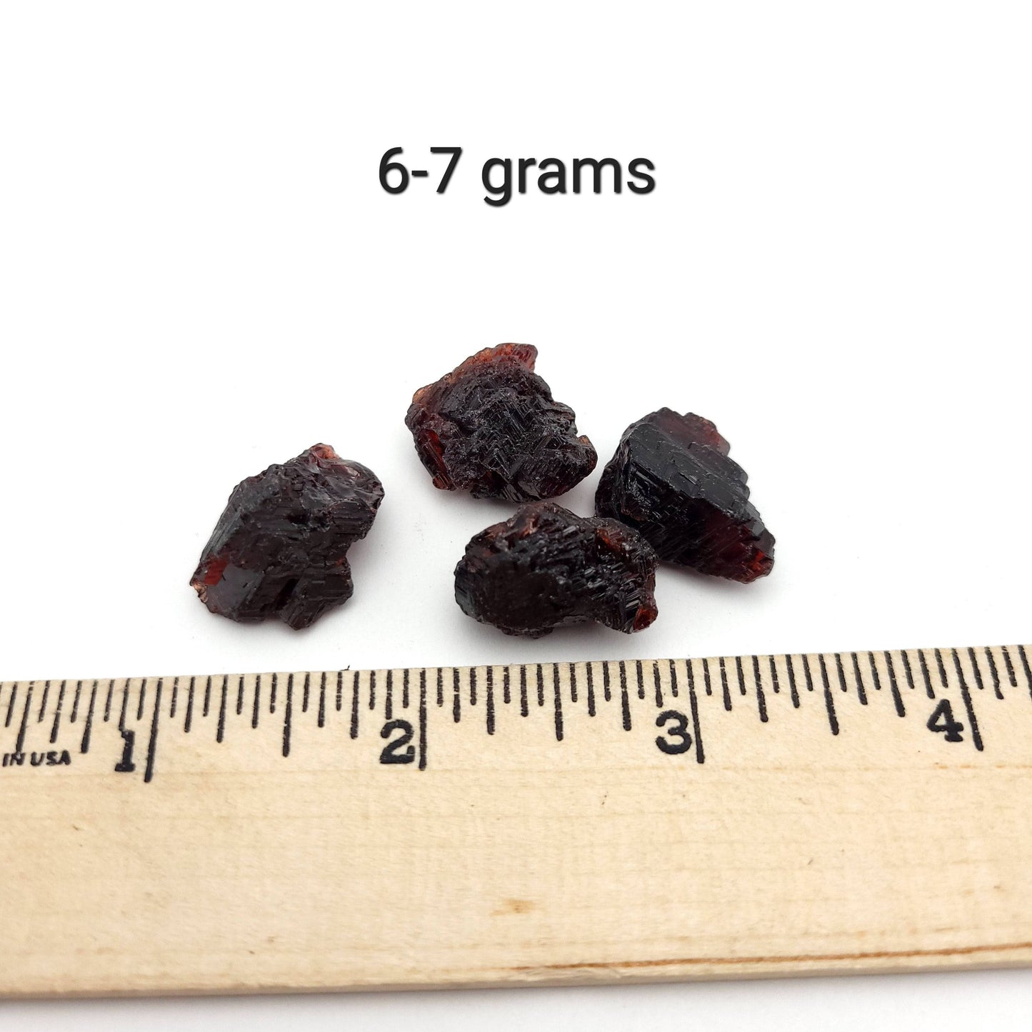 Etched Spessartine Garnet (Thumbnail Case Specimen)