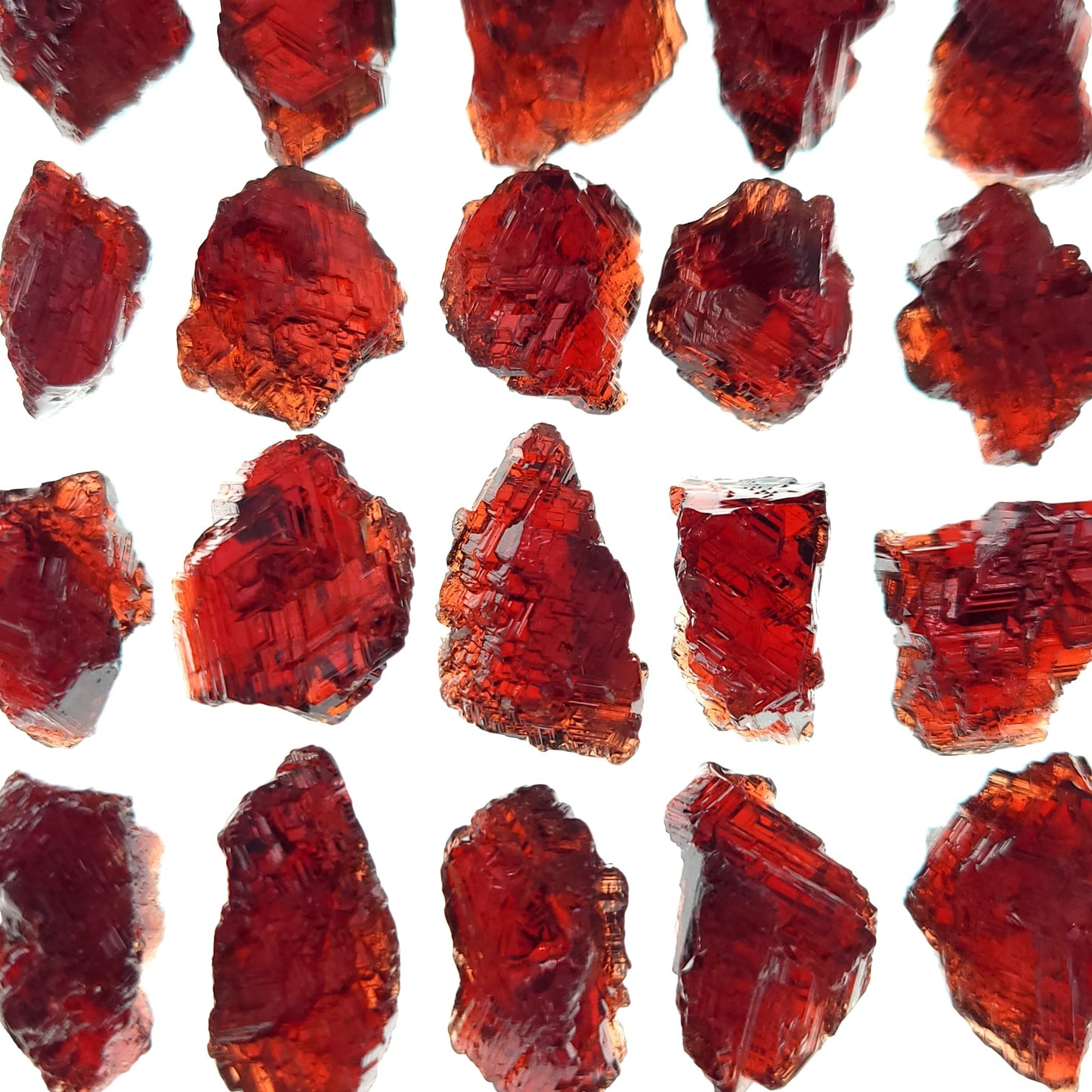 Etched Spessartine Garnet (Thumbnail Case Specimen)