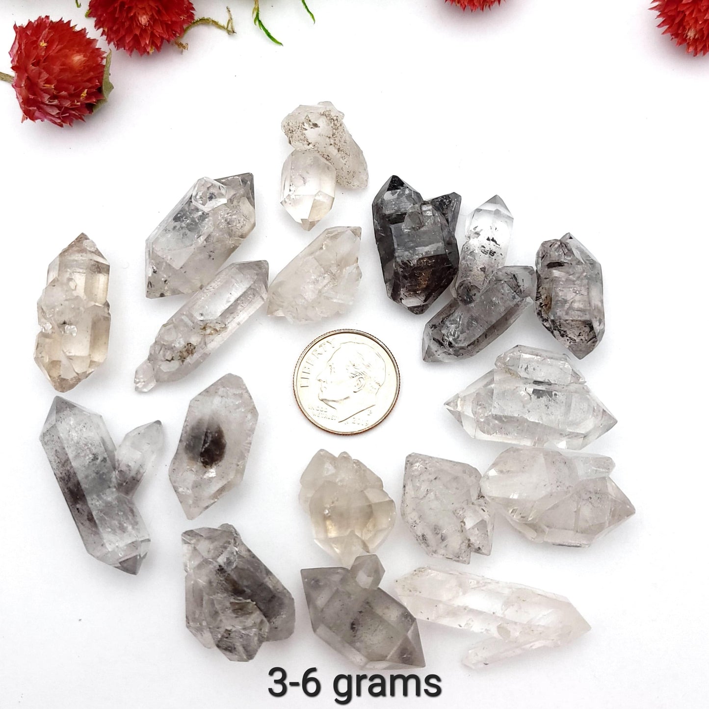 Tibetan Carbon Included Quartz (Thumbnail Case Specimen) - A Grade - Funky Stuff