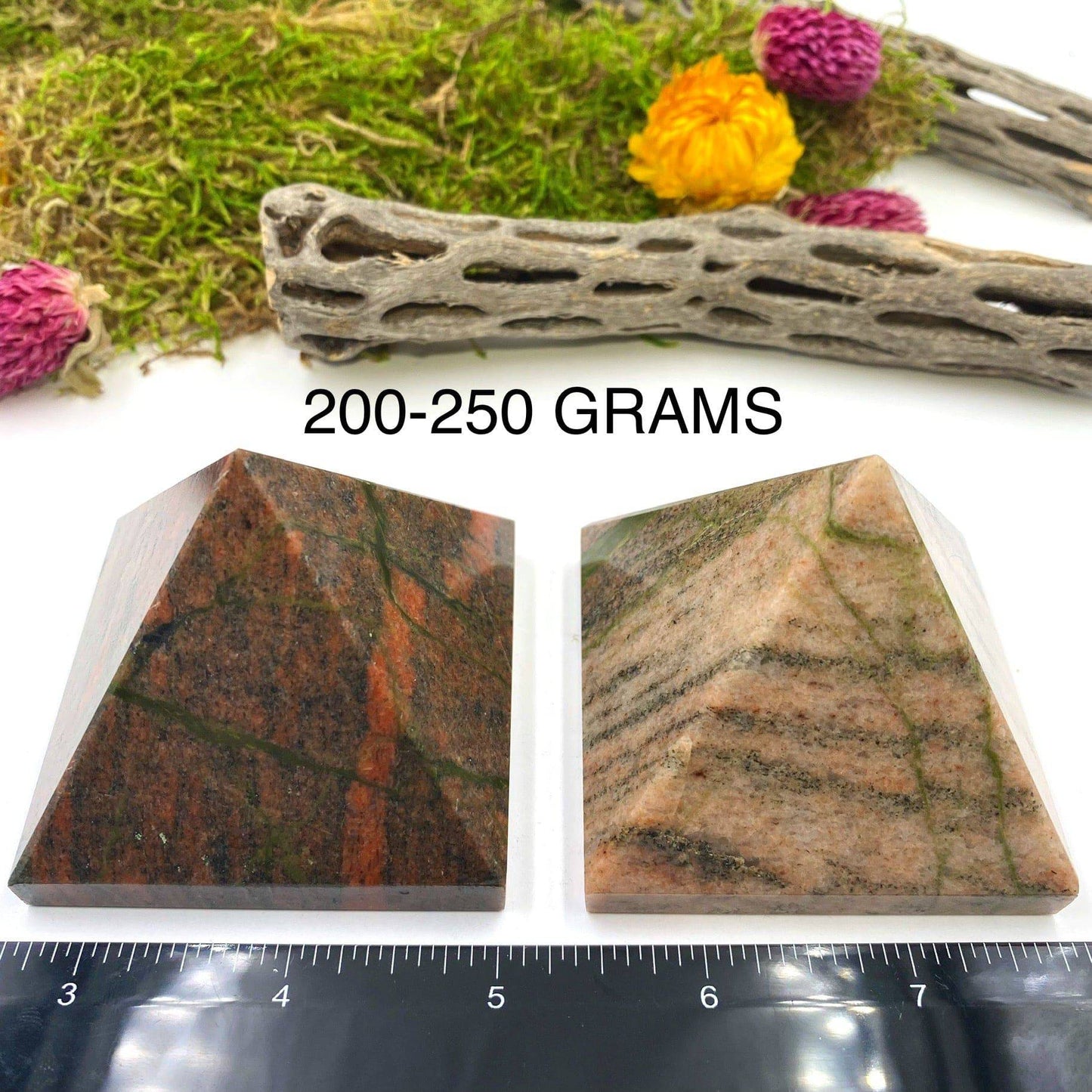 Unakite pyramid