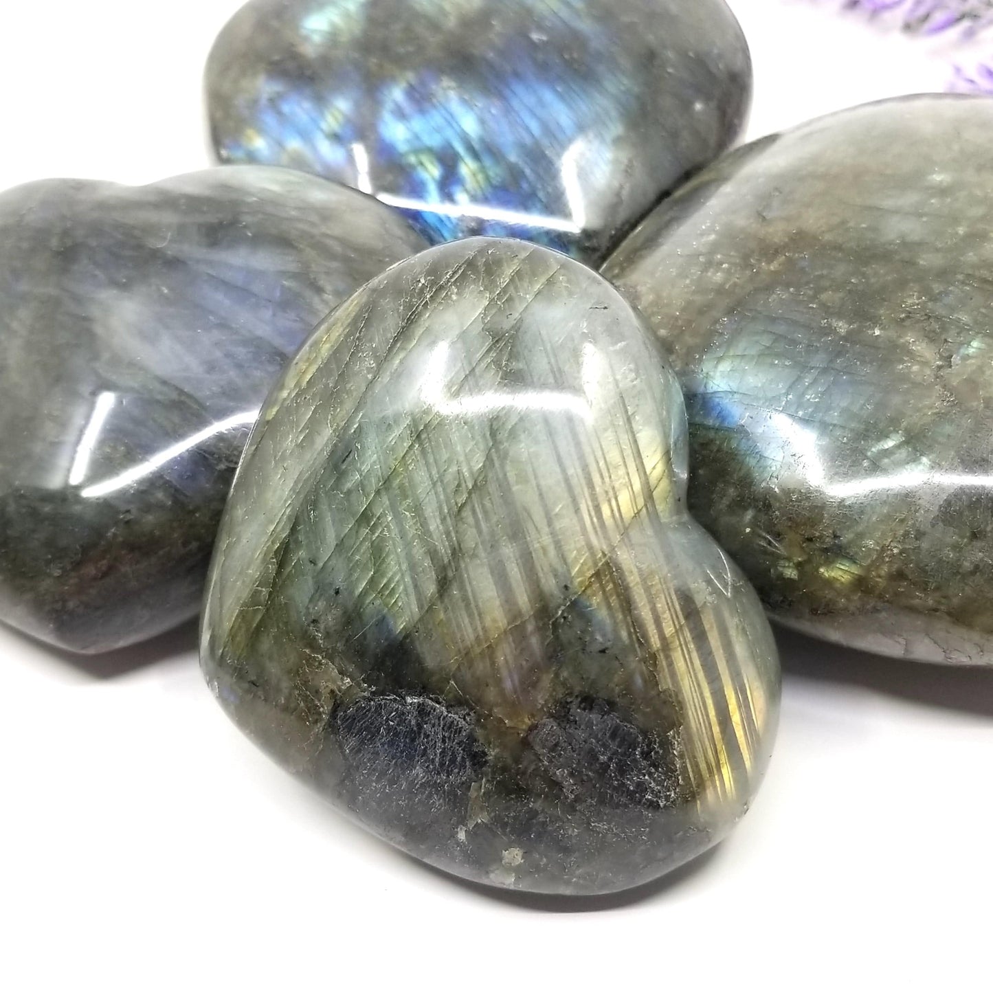 Labradorite Heart