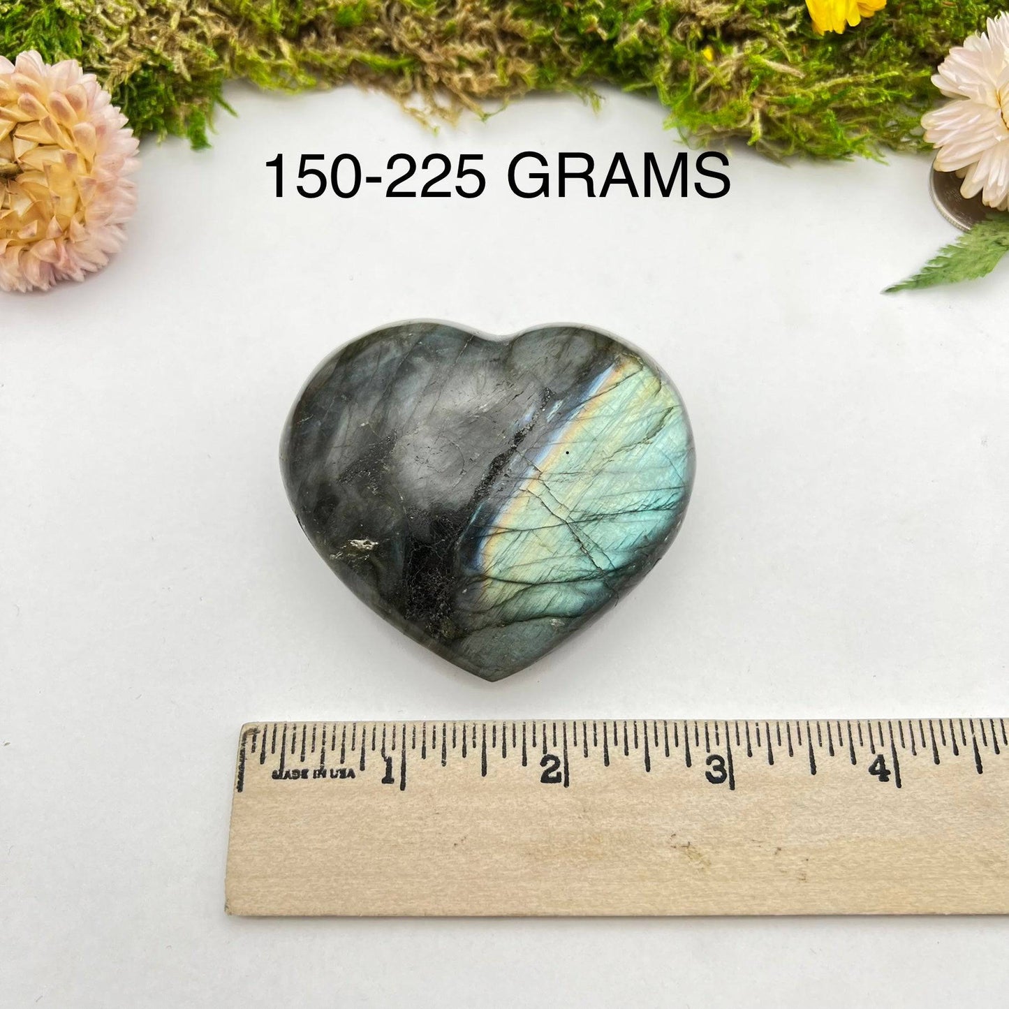 Labradorite Heart