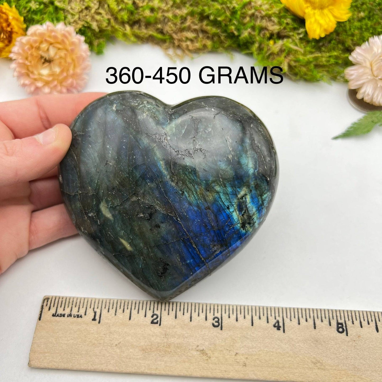 Labradorite Heart