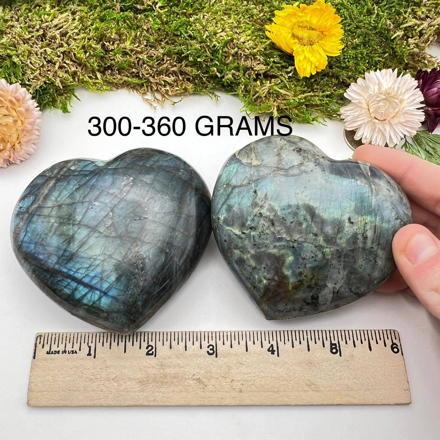 Labradorite Heart
