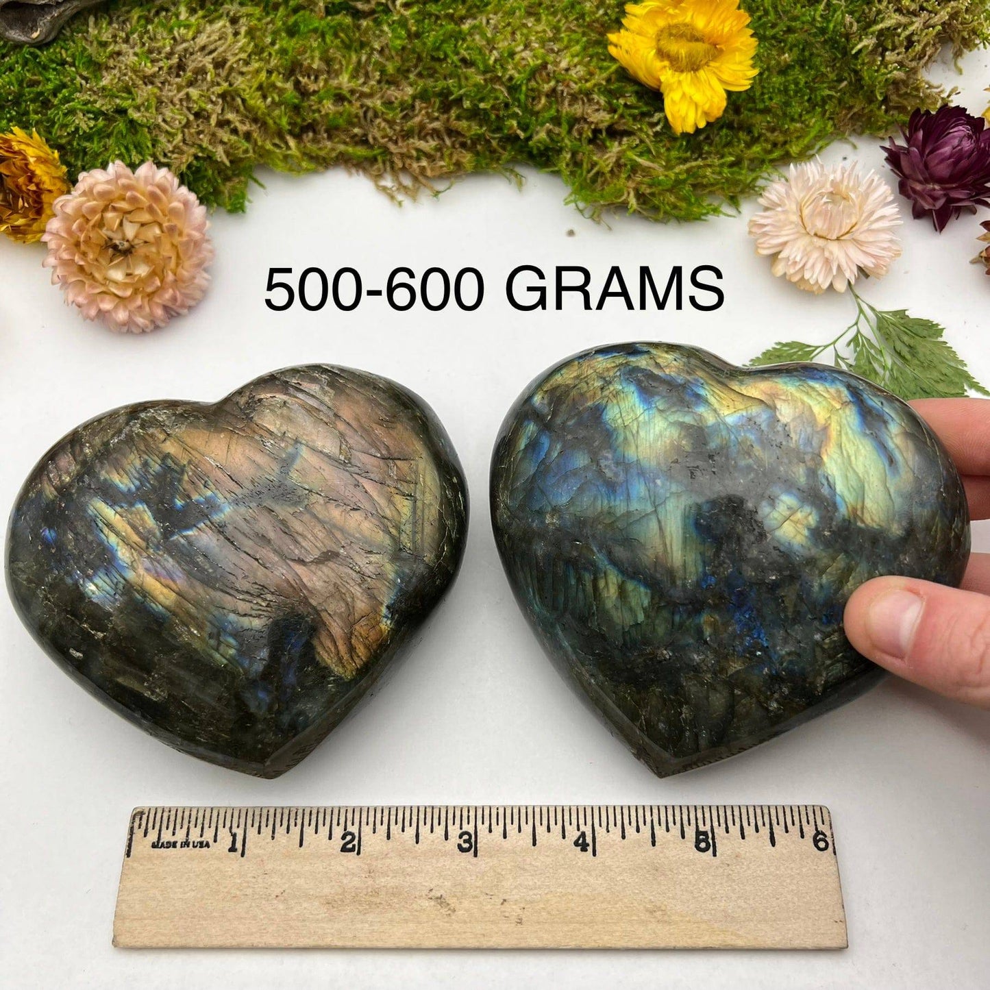 Labradorite Heart