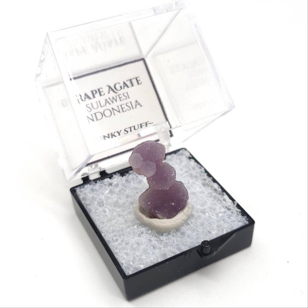 Grape Agate (Thumbnail Case Specimen)