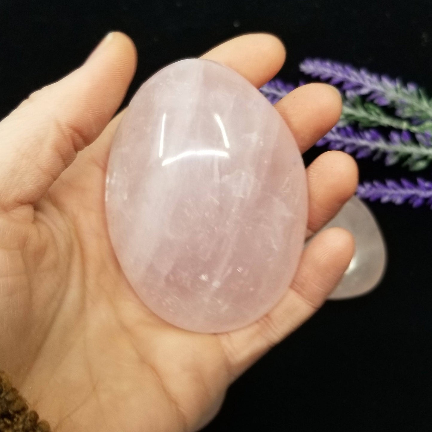 Rose Quartz Palmstone - Funky Stuff
