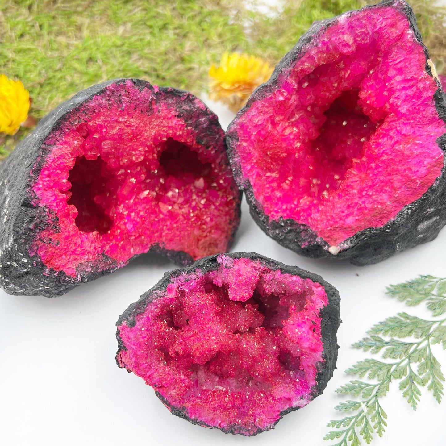 Hot Pink Quartz Geode (Dyed)