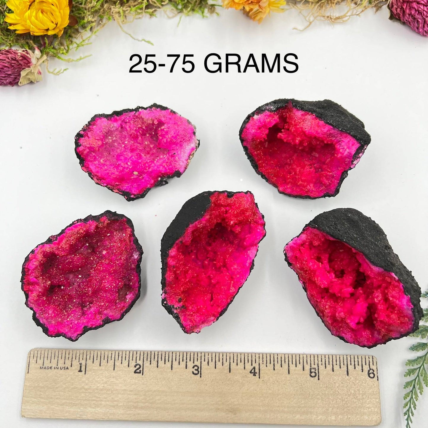 Hot Pink Quartz Geode (Dyed)