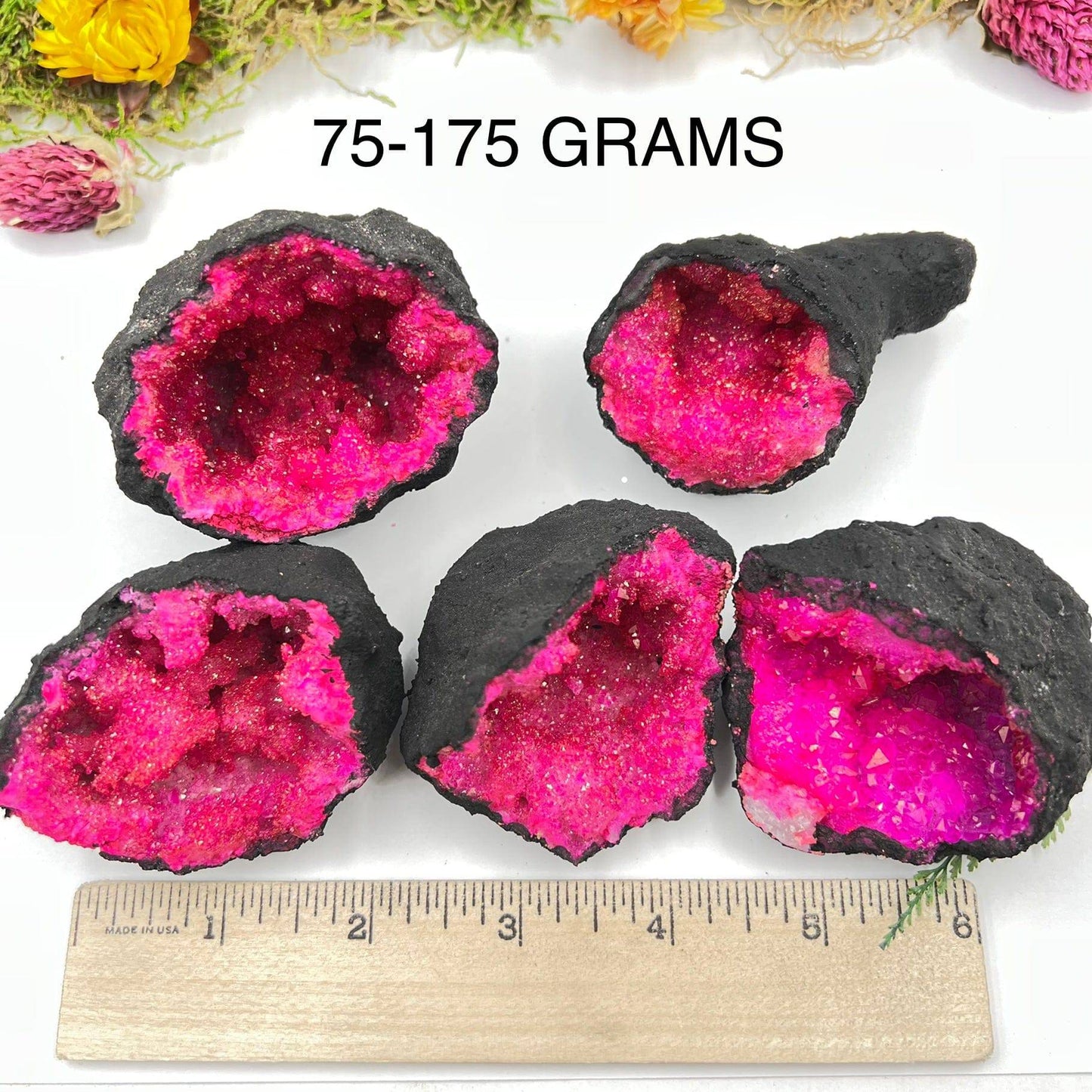 Hot Pink Quartz Geode (Dyed)