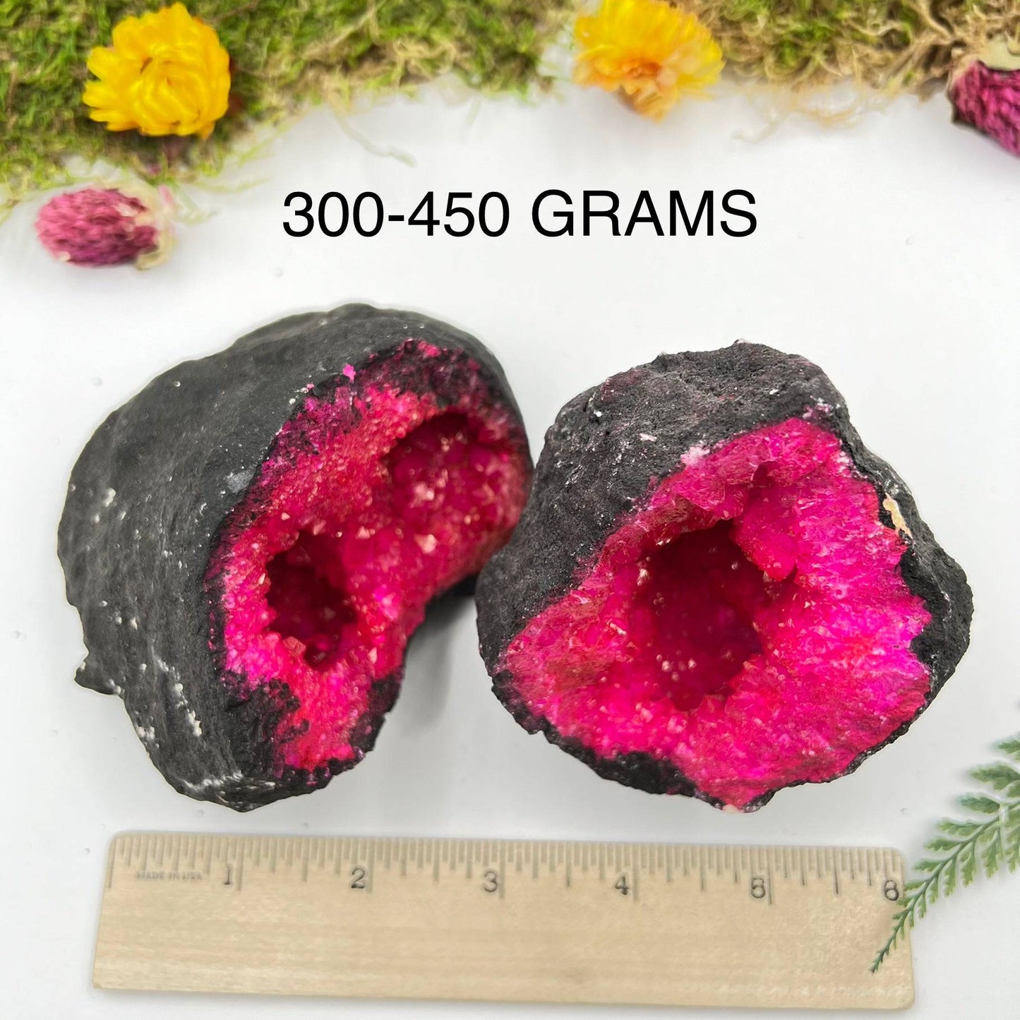 Hot Pink Quartz Geode (Dyed)