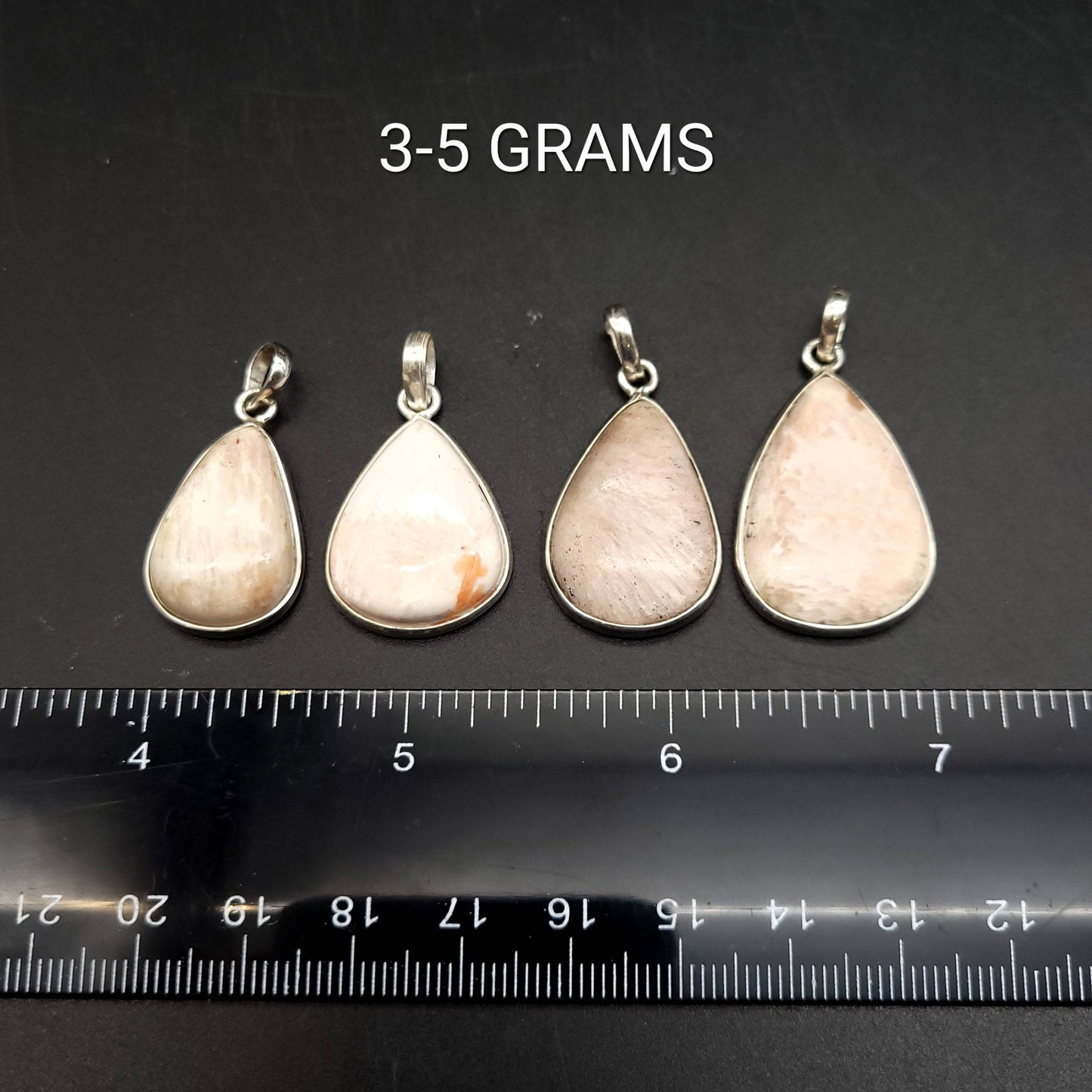 Scolecite Sterling Silver Pendant - Tear Drop