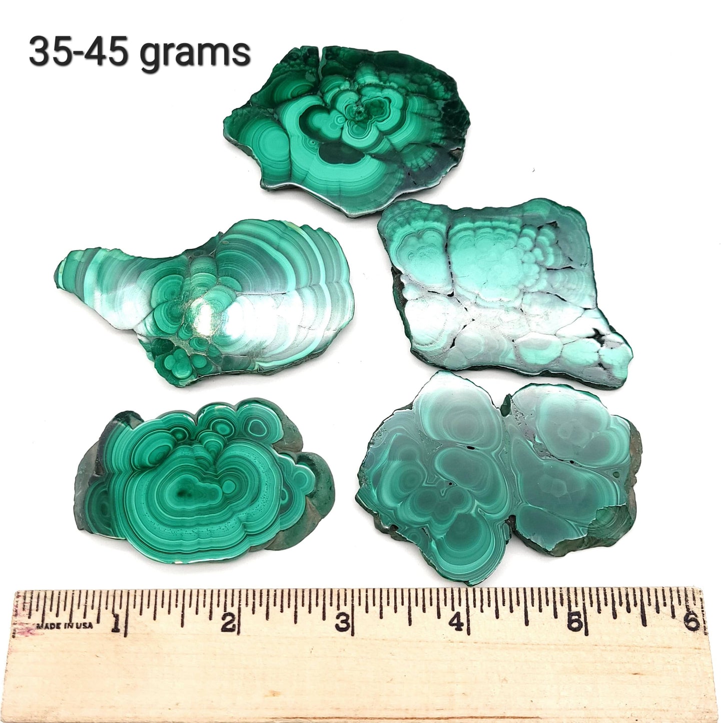 Malachite Slice (A Grade)