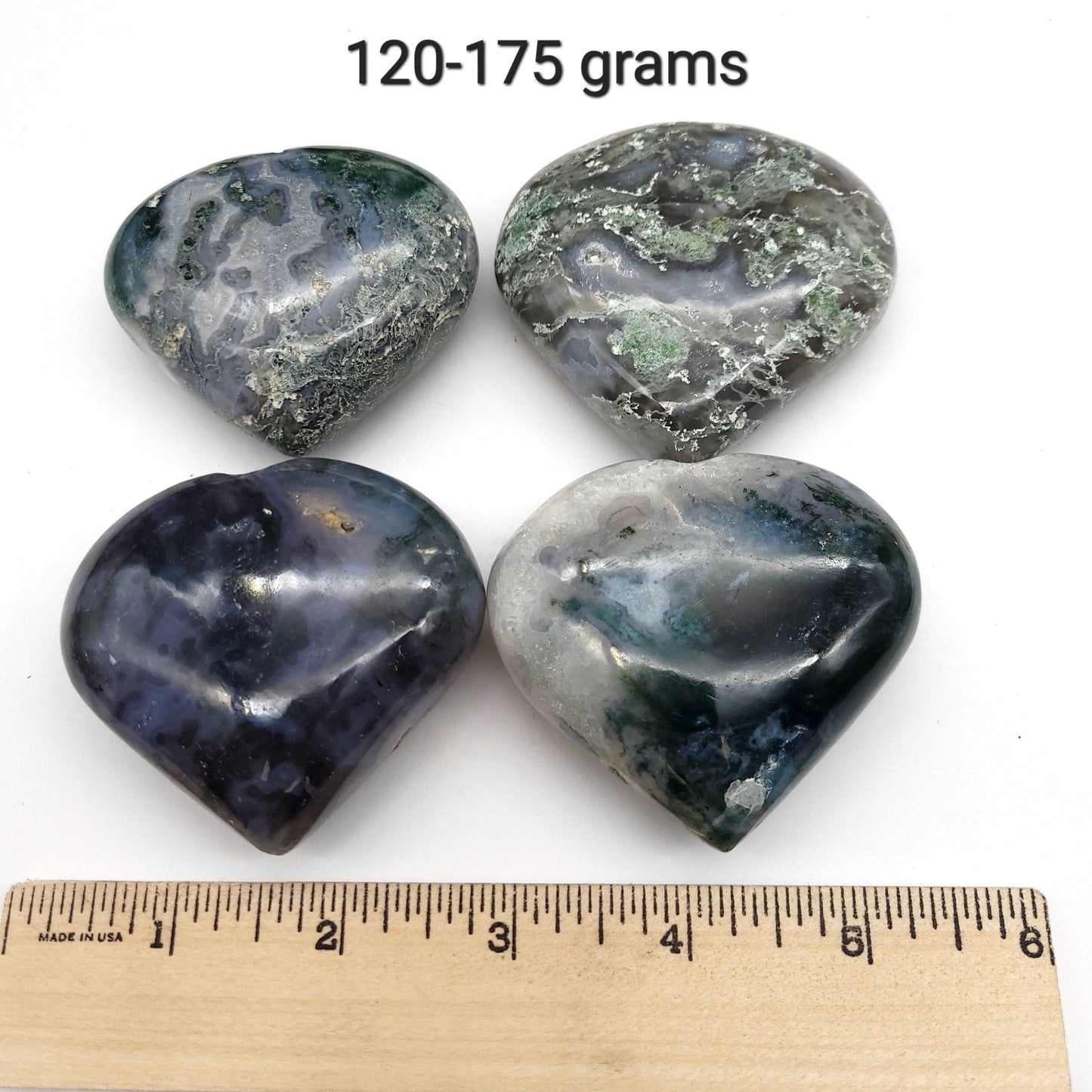 Moss Agate Heart