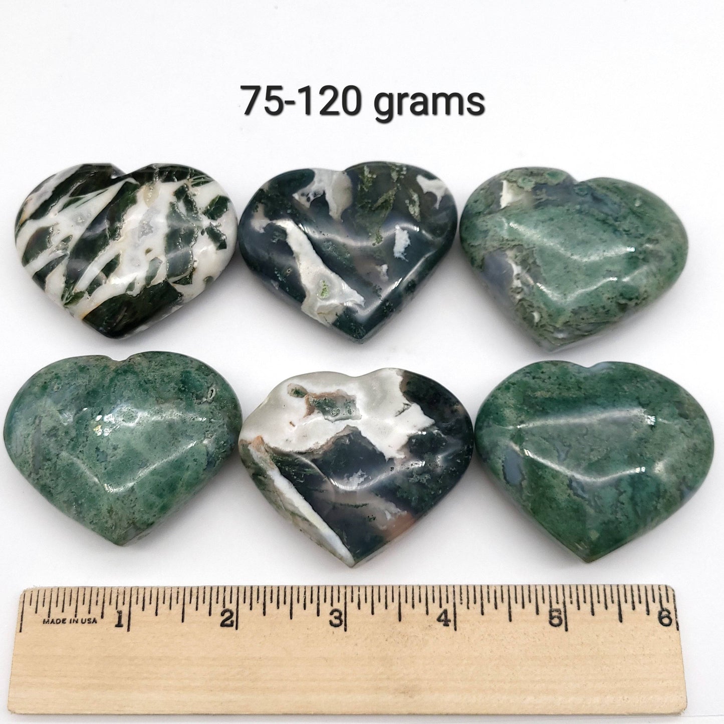 Moss Agate Heart