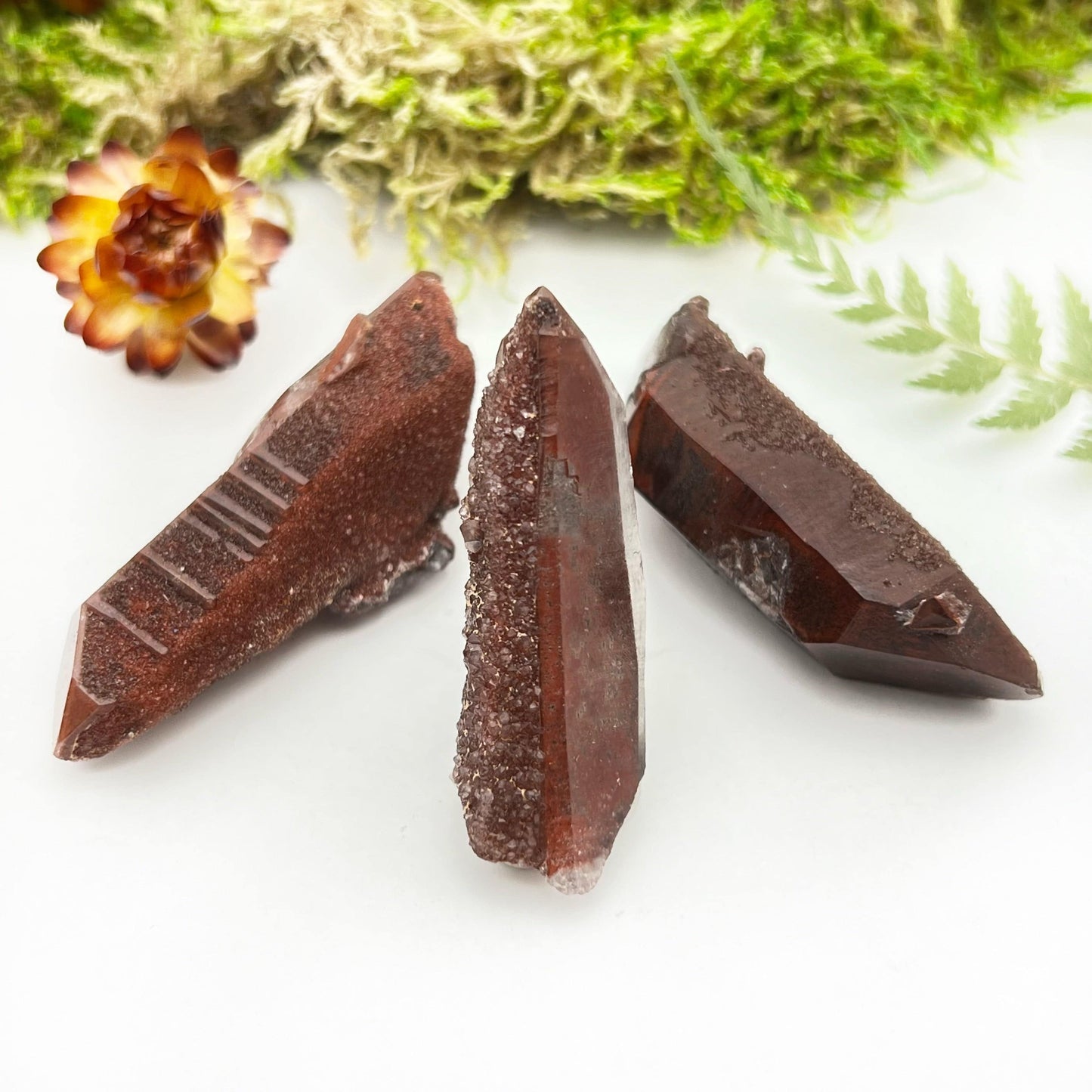 Red Hematite Quartz Point (A Grade)