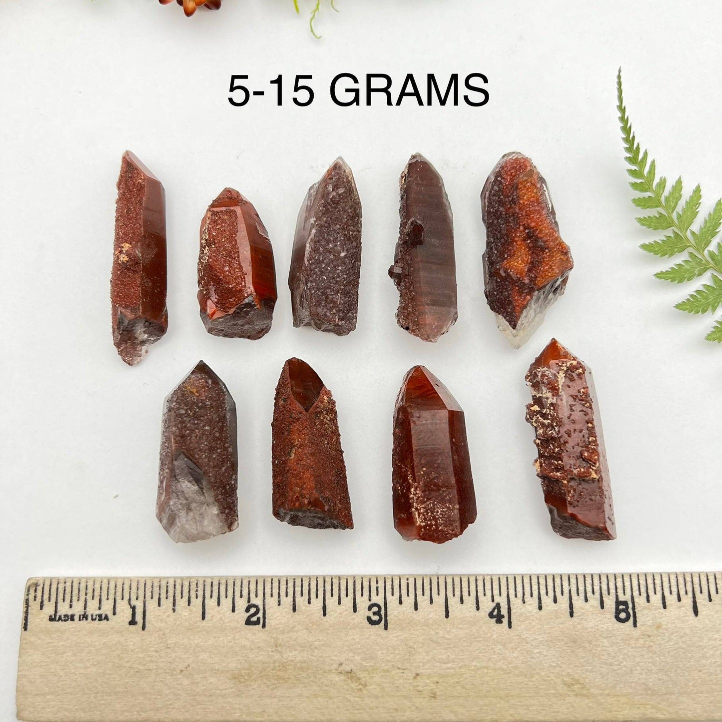 Red Hematite Quartz Point (A Grade)