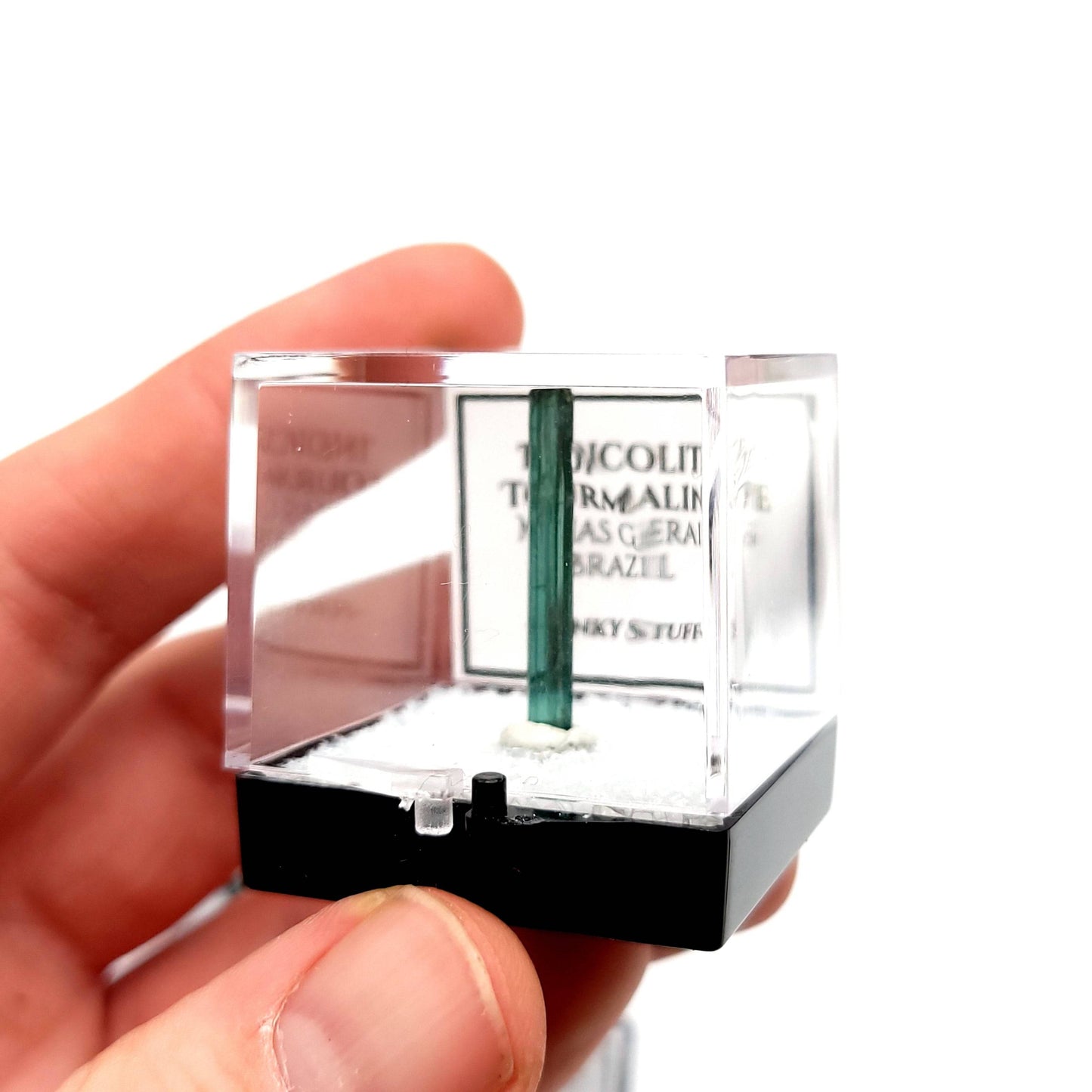 Indicolite Blue/Green Tourmaline (Thumbnail Case Specimen)
