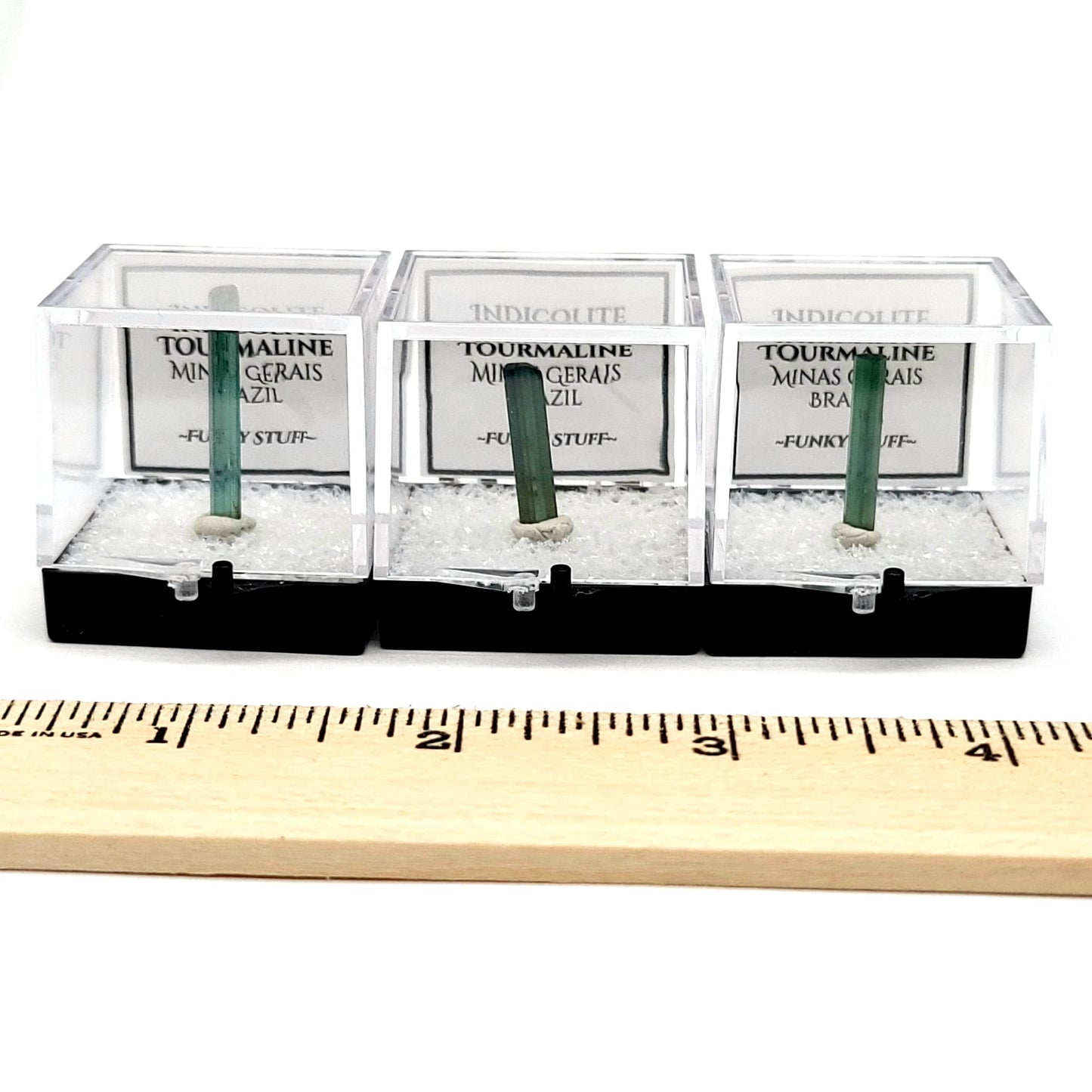 Indicolite Blue/Green Tourmaline (Thumbnail Case Specimen)