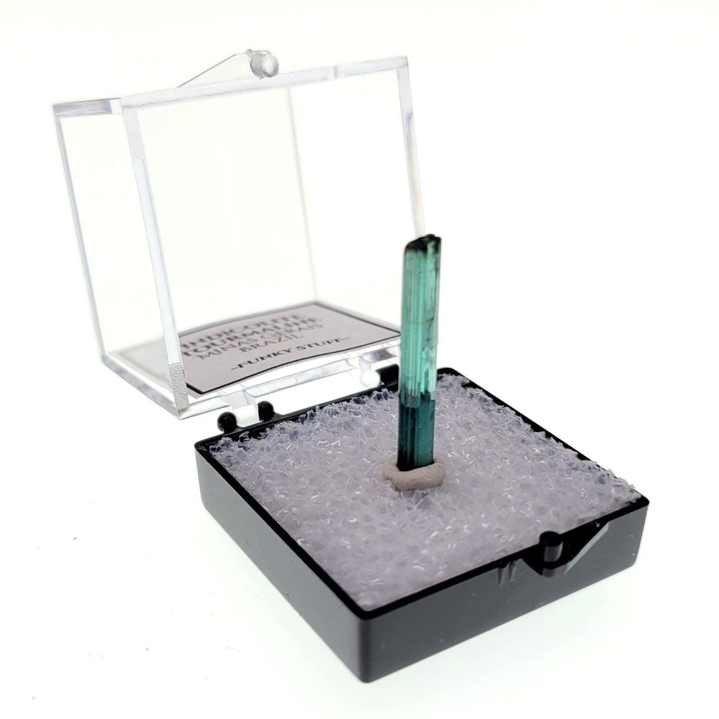 Indicolite Blue/Green Tourmaline (Thumbnail Case Specimen)