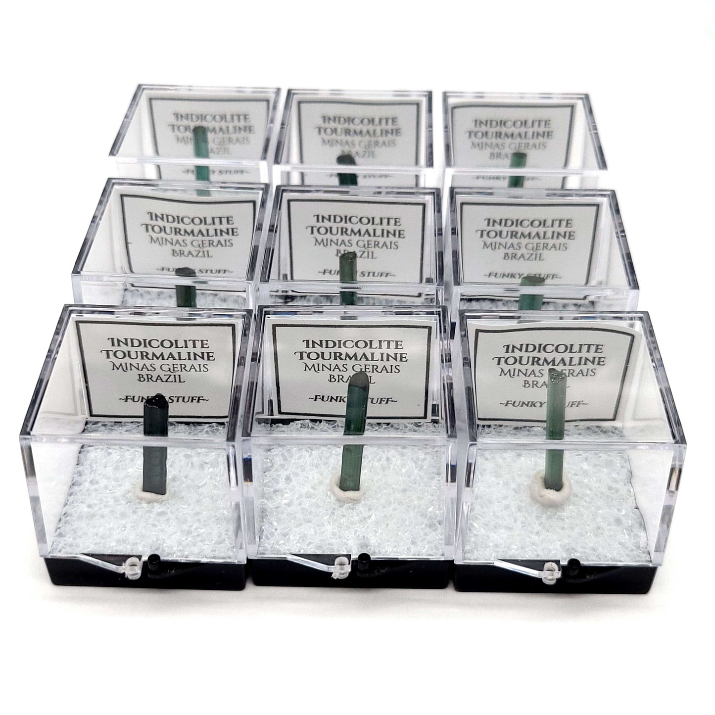 Indicolite Blue/Green Tourmaline (Thumbnail Case Specimen)