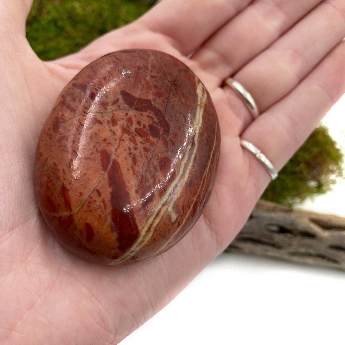 Red Jasper Palmstone