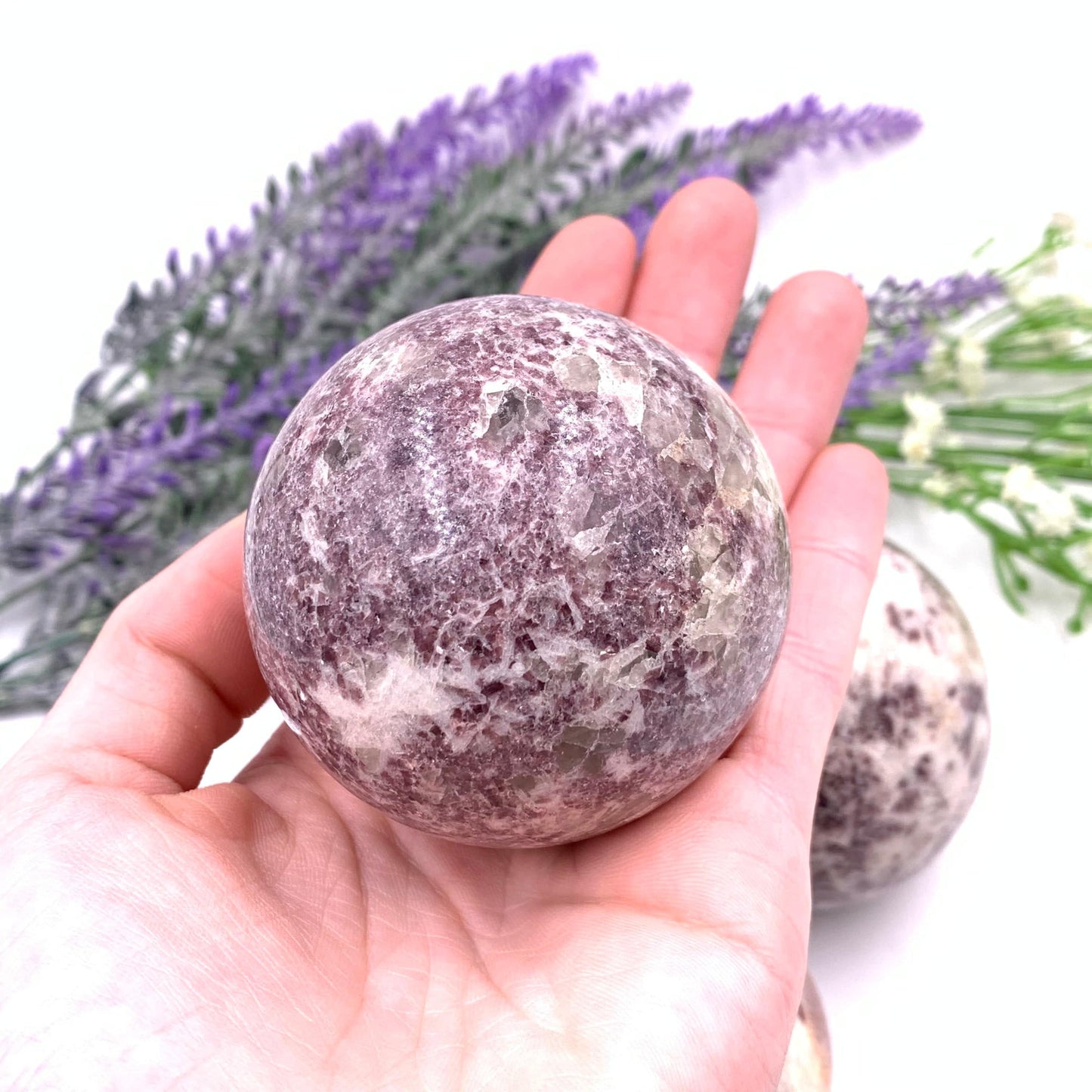 Lepidolite Sphere