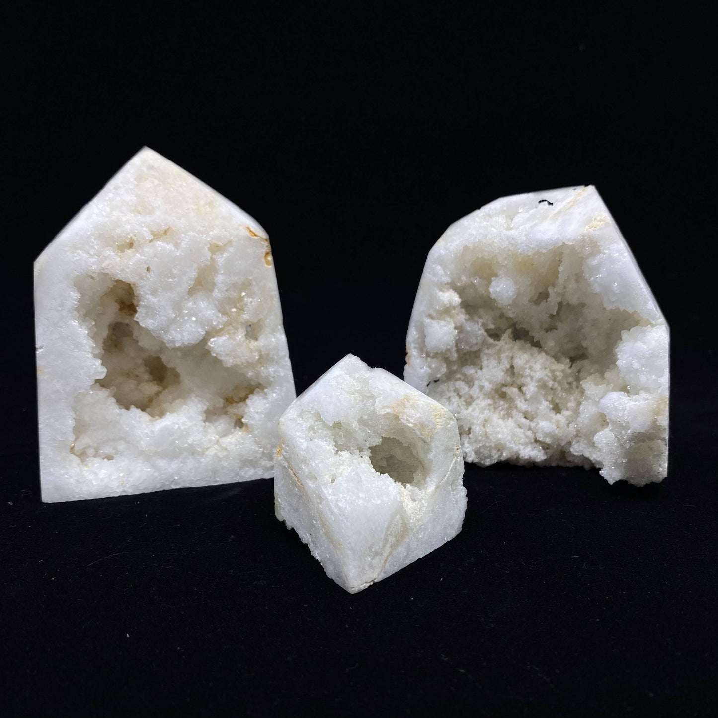 White Agate Druzy Tower