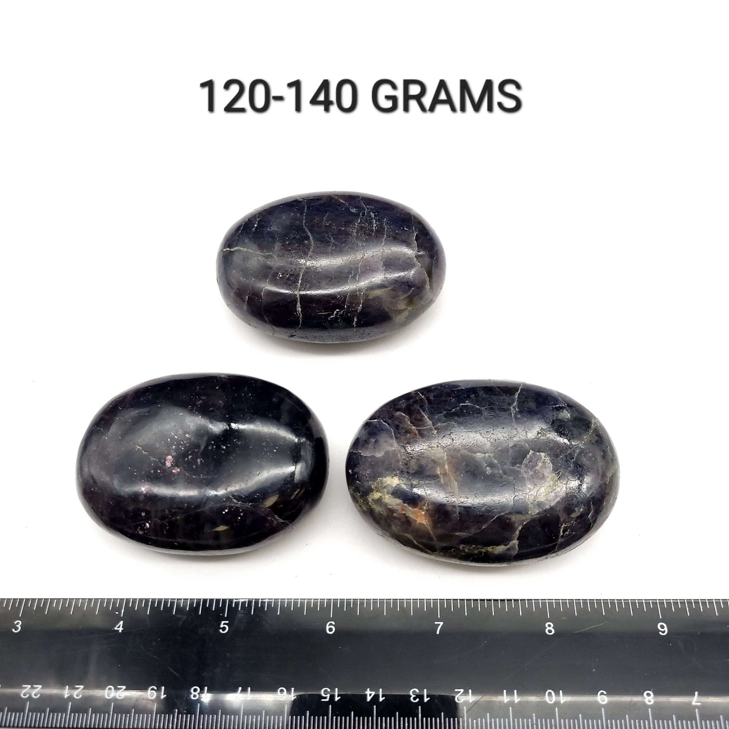Iolite with Sunstone Palmstone - Funky Stuff