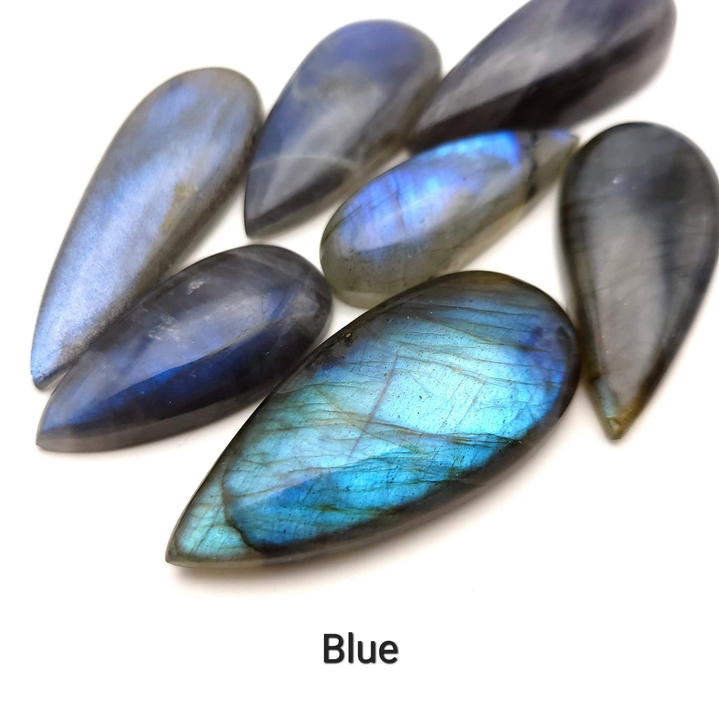 Labradorite Cabochon - Narrow Tear Drop