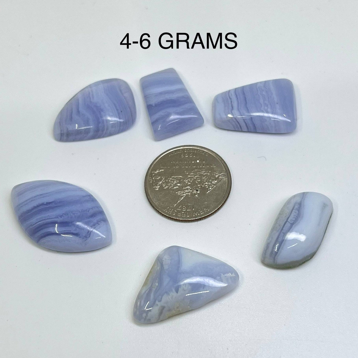 Blue Lace Agate Freeform Cabochon