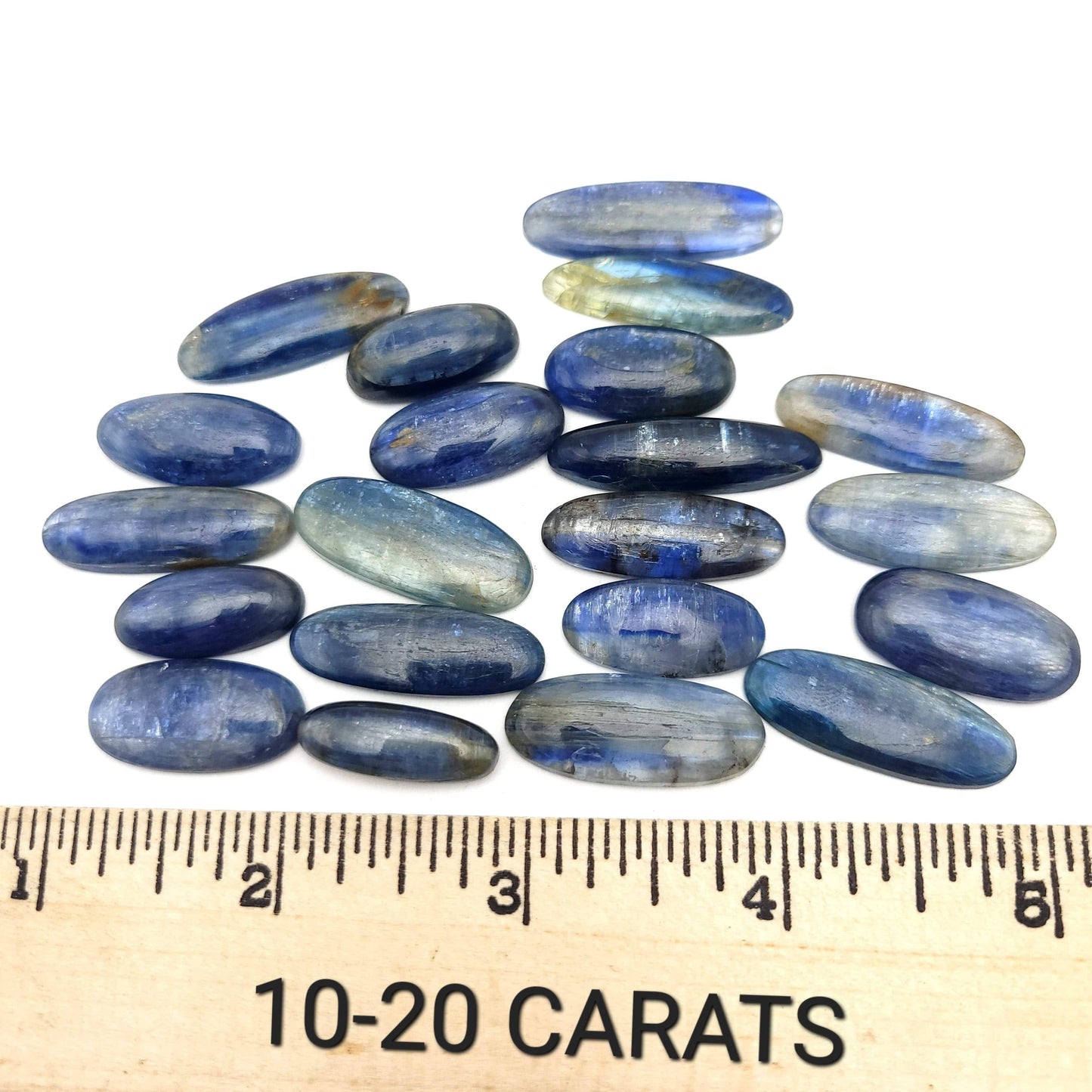Blue Kyanite Cabochon - Narrow Oval