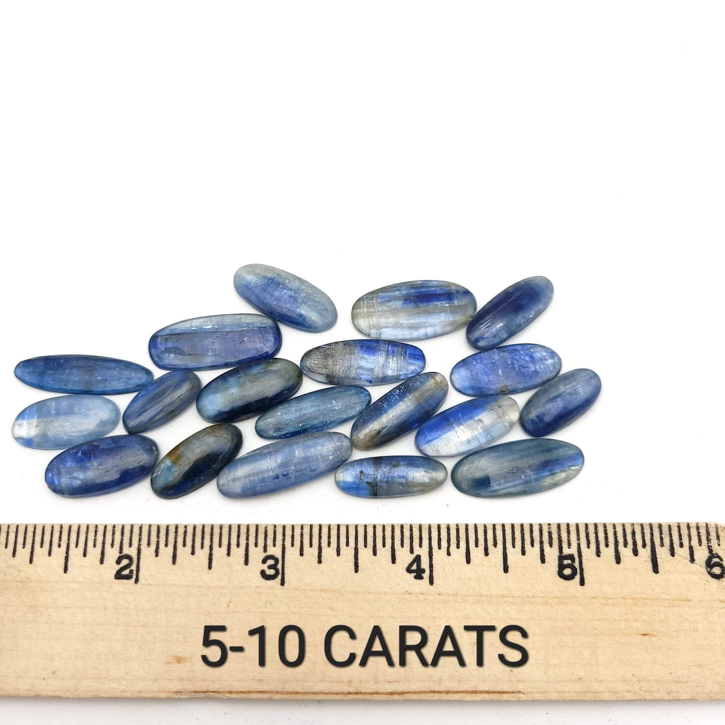 Blue Kyanite Cabochon - Narrow Oval
