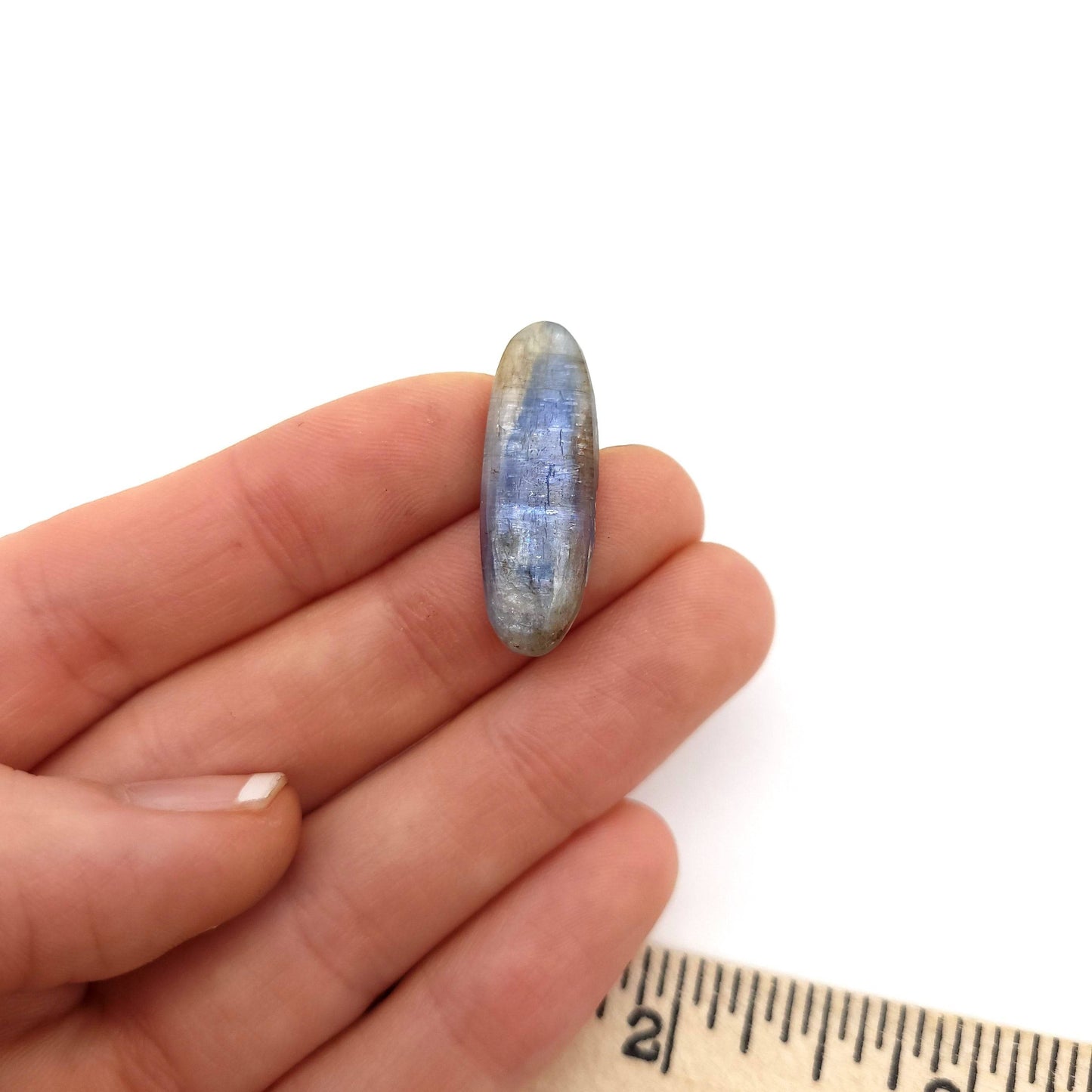 Blue Kyanite Cabochon - Narrow Oval