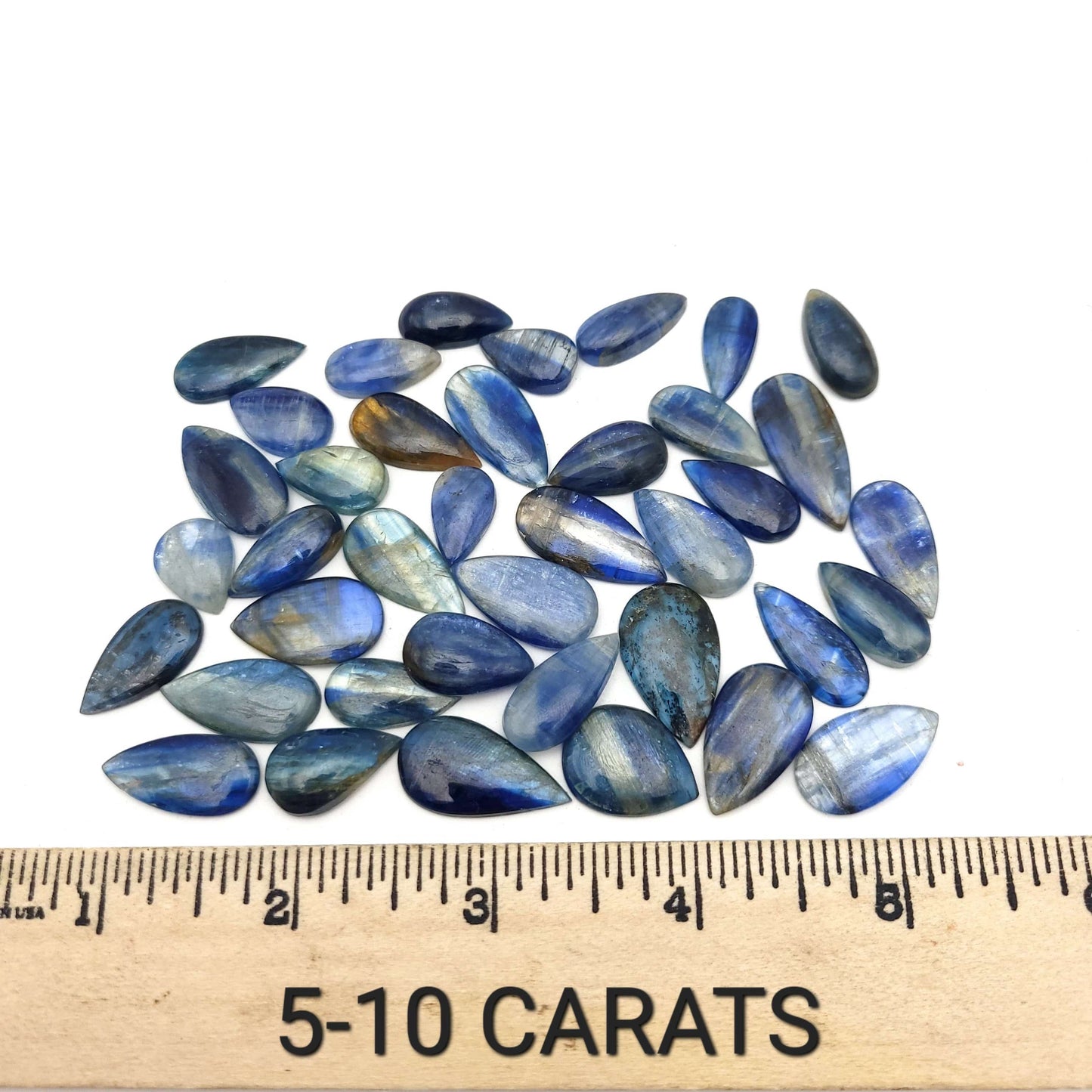 Blue Kyanite Cabochon - Tear Drop