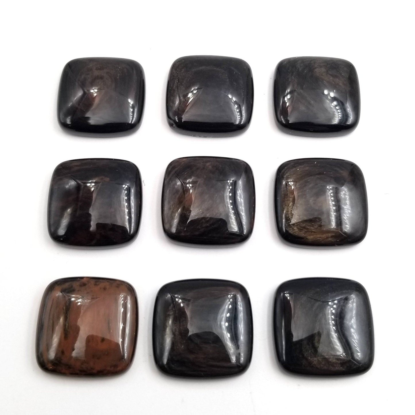 Goldsheen Obsidian Cabochon 20x20mm (Square)