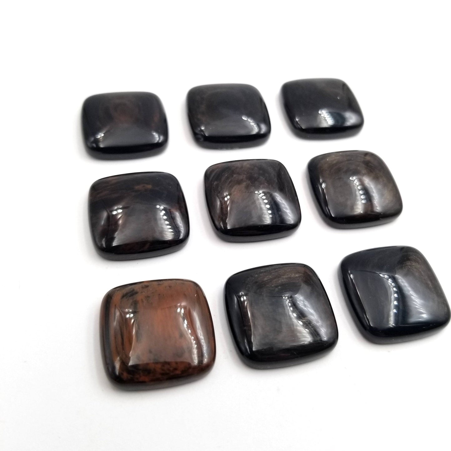 Goldsheen Obsidian Cabochon 20x20mm (Square)