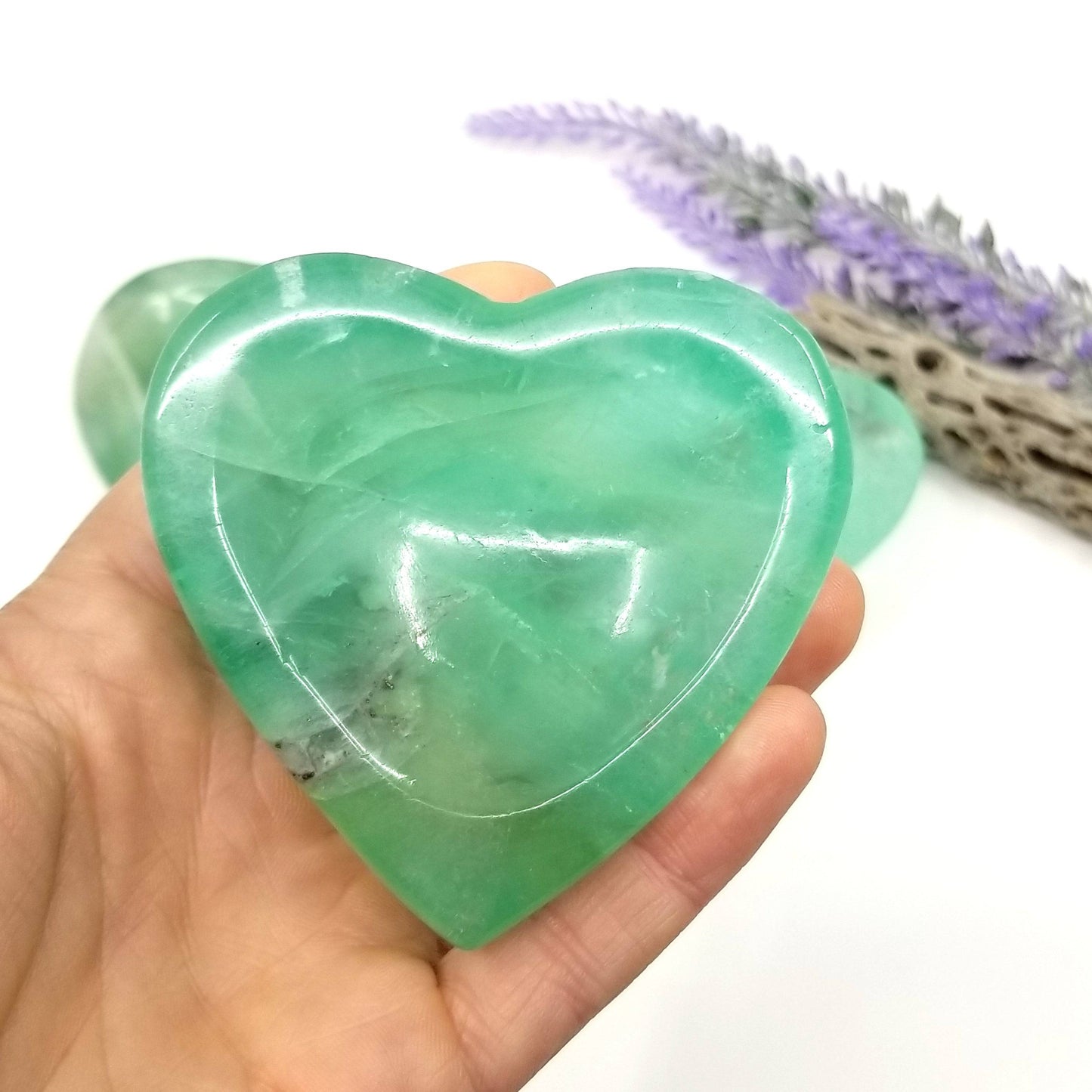 Fluorite Heart Shaped Dish (3-4")